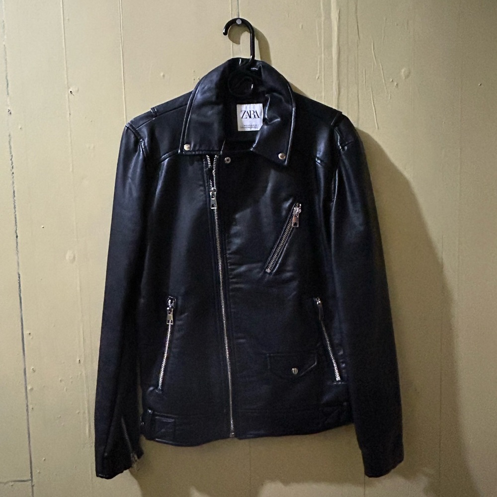 Faux Leather Biker Jacket